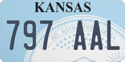 KS license plate 797AAL