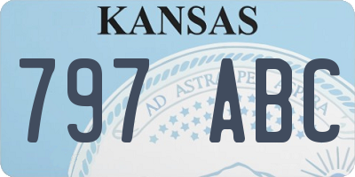 KS license plate 797ABC