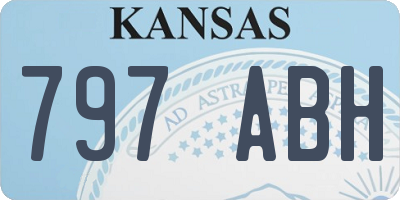 KS license plate 797ABH
