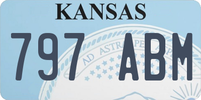 KS license plate 797ABM