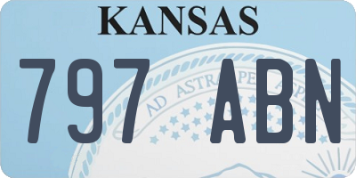 KS license plate 797ABN
