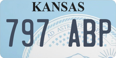 KS license plate 797ABP