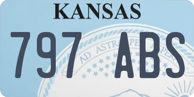 KS license plate 797ABS