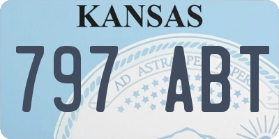 KS license plate 797ABT