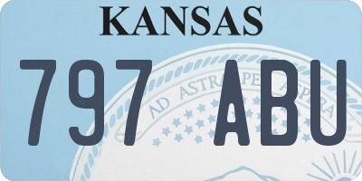 KS license plate 797ABU