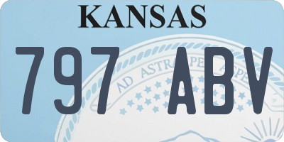 KS license plate 797ABV