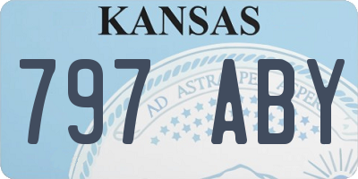 KS license plate 797ABY