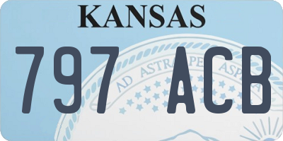 KS license plate 797ACB