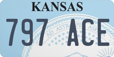 KS license plate 797ACE