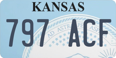 KS license plate 797ACF