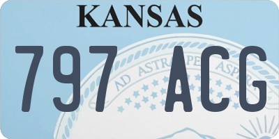 KS license plate 797ACG