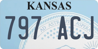 KS license plate 797ACJ