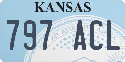 KS license plate 797ACL