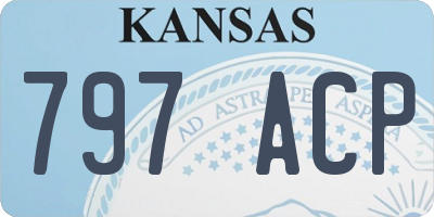 KS license plate 797ACP