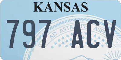KS license plate 797ACV