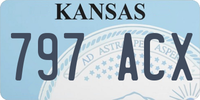 KS license plate 797ACX