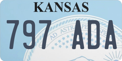 KS license plate 797ADA