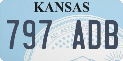 KS license plate 797ADB