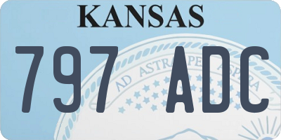 KS license plate 797ADC