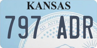 KS license plate 797ADR