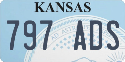 KS license plate 797ADS