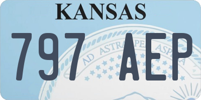 KS license plate 797AEP