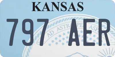 KS license plate 797AER