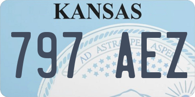 KS license plate 797AEZ