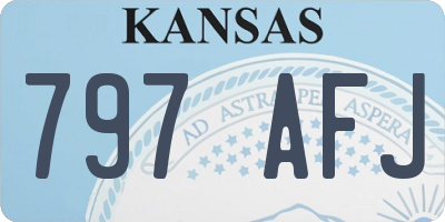 KS license plate 797AFJ