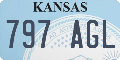 KS license plate 797AGL