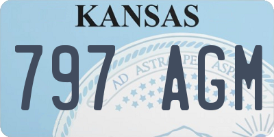 KS license plate 797AGM