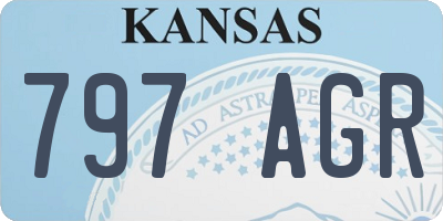 KS license plate 797AGR