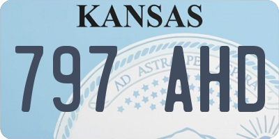 KS license plate 797AHD