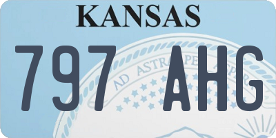 KS license plate 797AHG