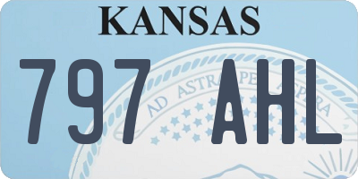 KS license plate 797AHL