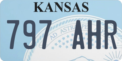 KS license plate 797AHR