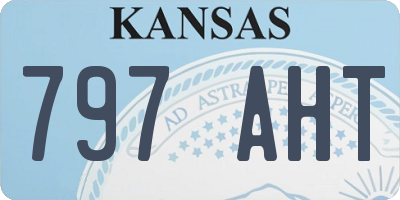 KS license plate 797AHT