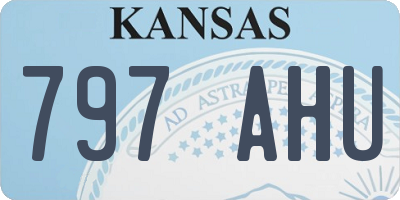 KS license plate 797AHU