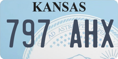 KS license plate 797AHX