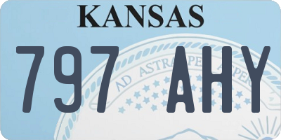 KS license plate 797AHY
