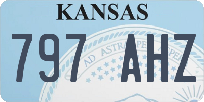 KS license plate 797AHZ