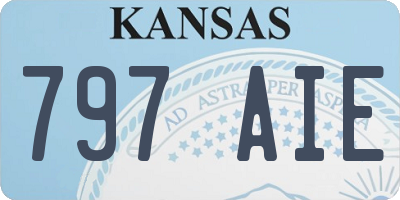 KS license plate 797AIE