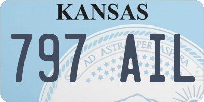 KS license plate 797AIL