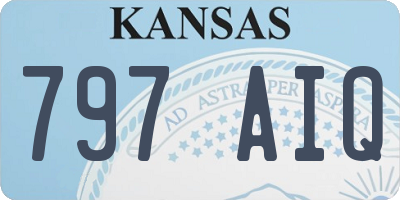 KS license plate 797AIQ