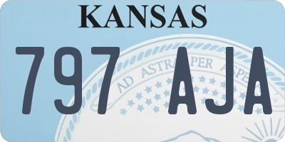 KS license plate 797AJA