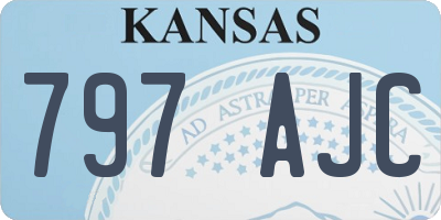 KS license plate 797AJC