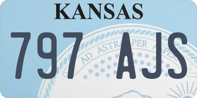 KS license plate 797AJS