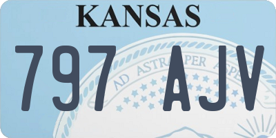 KS license plate 797AJV
