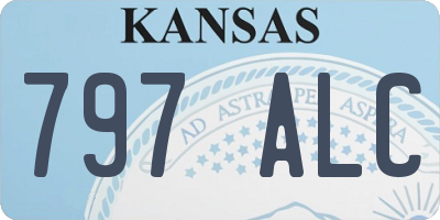 KS license plate 797ALC