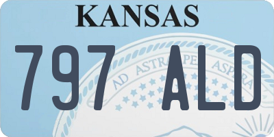 KS license plate 797ALD